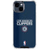 NBA Los Angeles Clippers Standard Blue iPhone 14 Clear Case